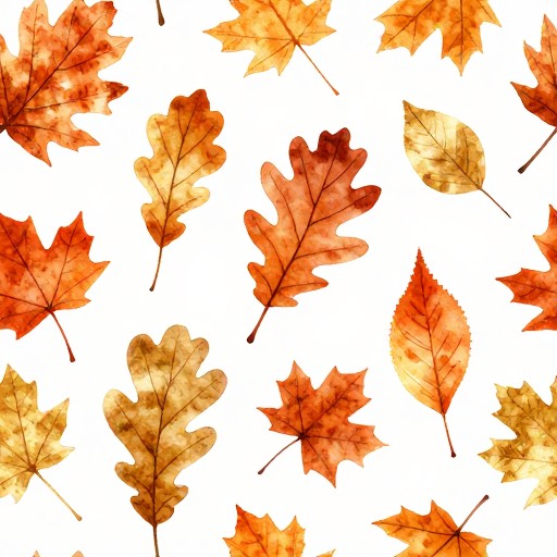 AUTUMN LEAVES - Watercolor