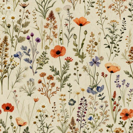 WILDFLOWER MEADOW - Seamless Repeat