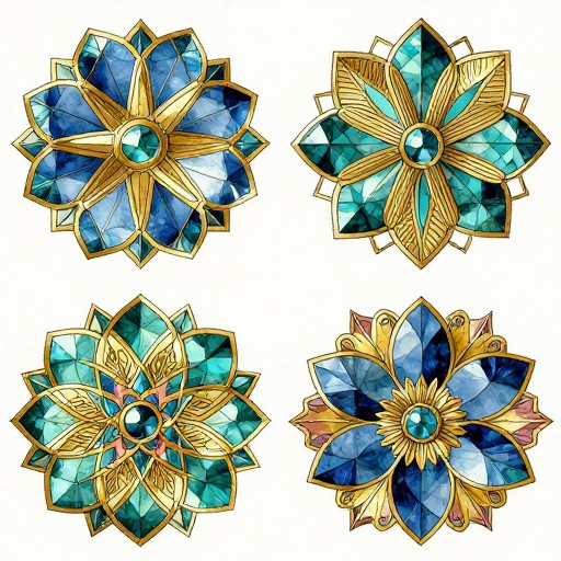 ART DECO FLORALS - Botanical Illustration