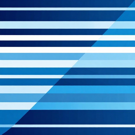 FIBONACCI BLUES - Geometric Modern