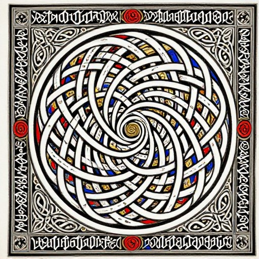 SIMPLE SPIRAL - Illuminated Manuscript