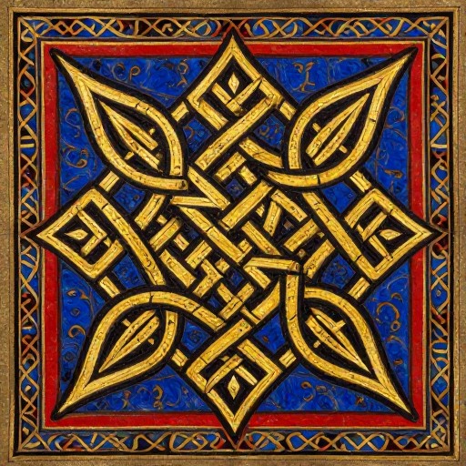 SHIELD KNOT - Illuminated Manuscript