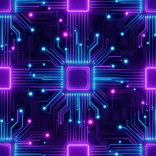 PURPLE NEON - Circuit Board