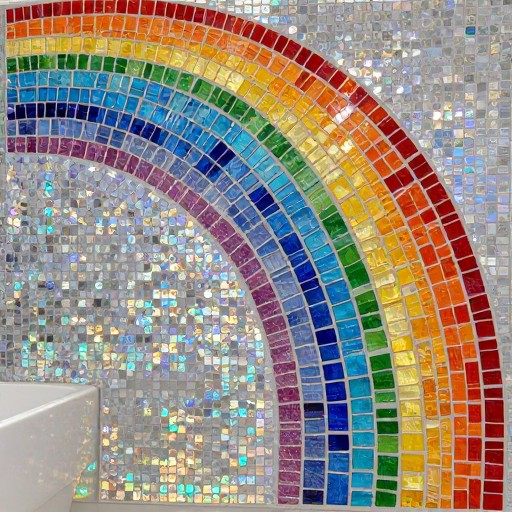 COLORFUL RAINBOW - Glass Tile