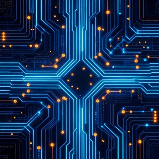 CIRCUIT FLOW - Neon Grid