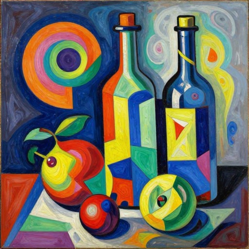 VIBRANT STILL LIFE - Orphic Cubism