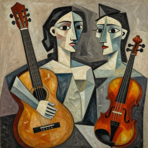 MUSICAL INSTRUMENTS - Picasso Portrait