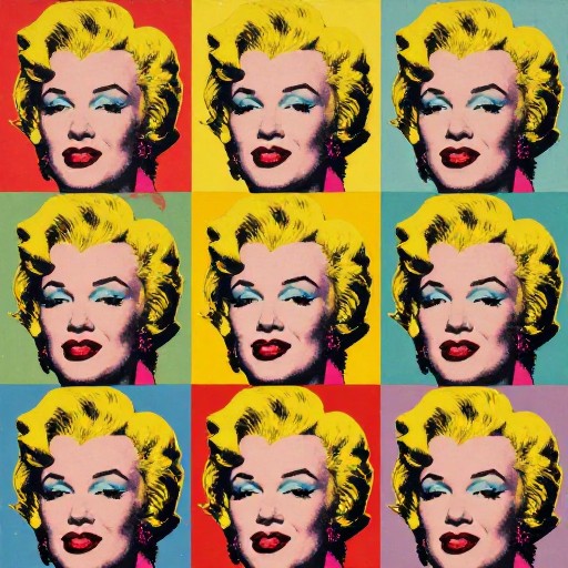 RETRO POSTER - Warhol Grid