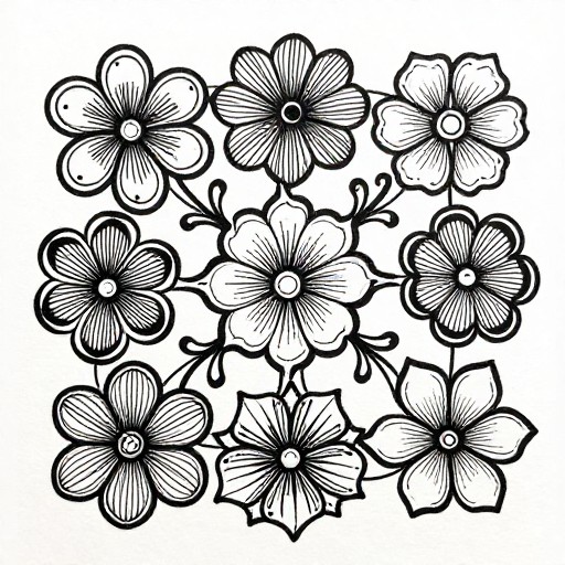 BEGINNER FLORAL - Classic Zentangle