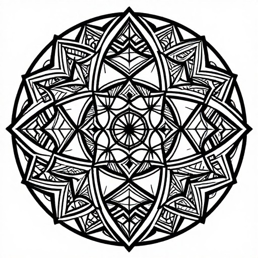 MANDALA SYMMETRY - Tribal Tattoo
