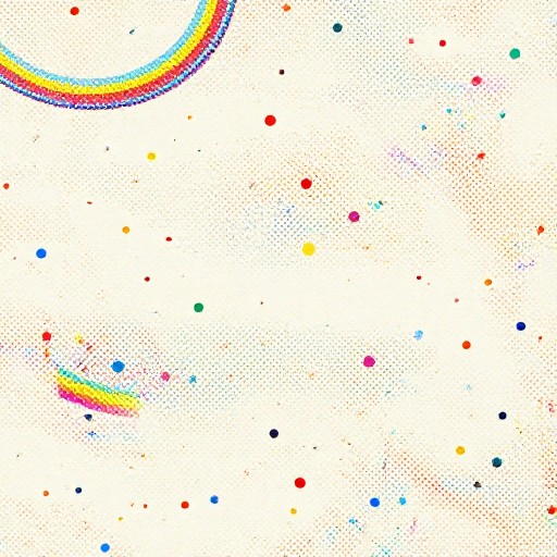 COLORFUL CONFETTI - Retro Halftone