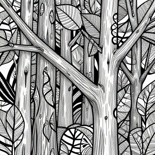 FOREST CANOPY - Classic Zentangle