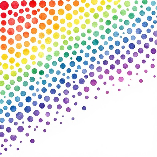 RAINBOW GRADIENT - Organic Scatter