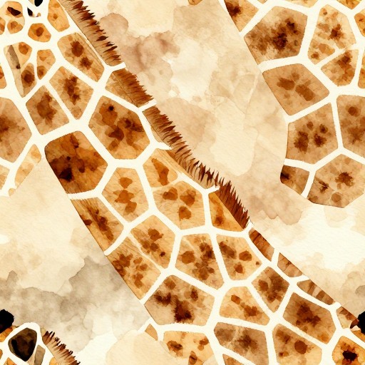 GIRAFFE PATCHES - Watercolor