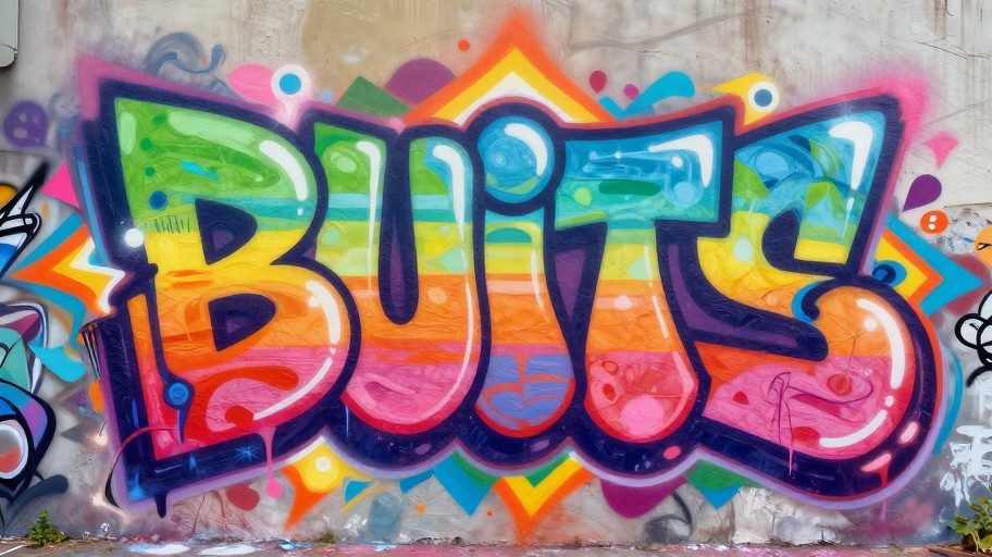 STREET MURAL - Bubble Letters