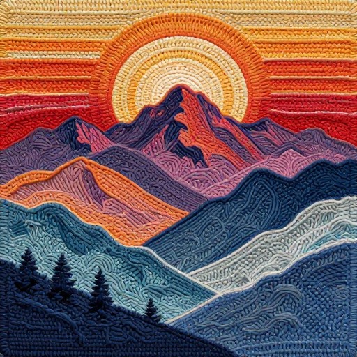 MOUNTAIN RANGE - Detailed Tapestry