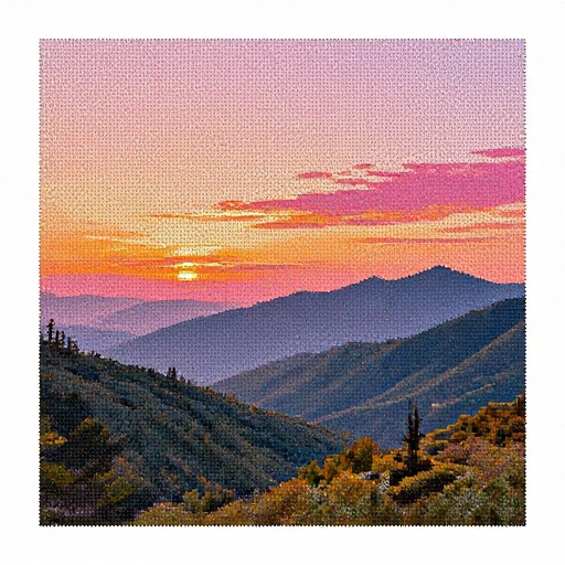 SUNSET LANDSCAPE - Picture Graph