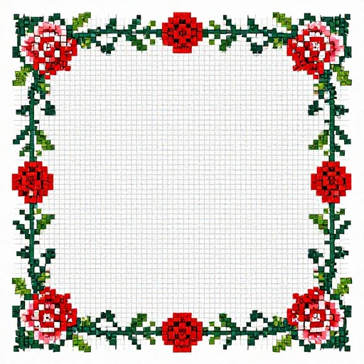 FLORAL BORDER - Standard Grid