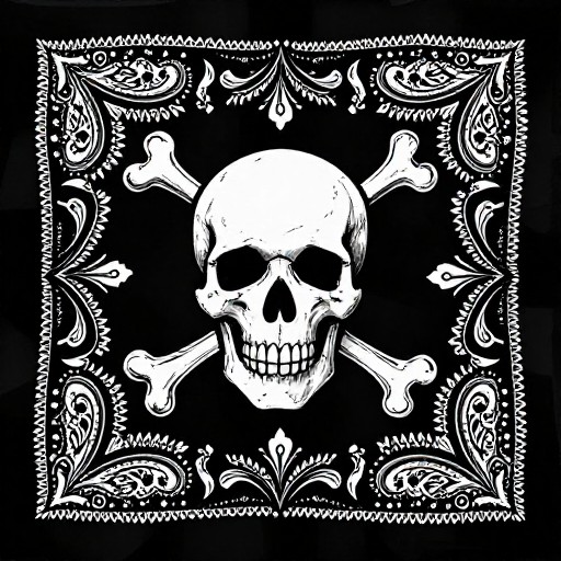 SKULL BANDANA - Western Paisley