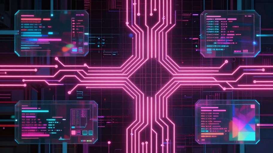 CYBERPUNK GRID - Holographic