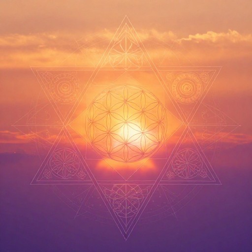 SUNSET GRADIENT - Sacred Geometry