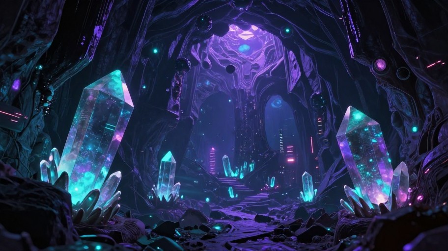 CRYSTAL CAVES - Cyberpunk
