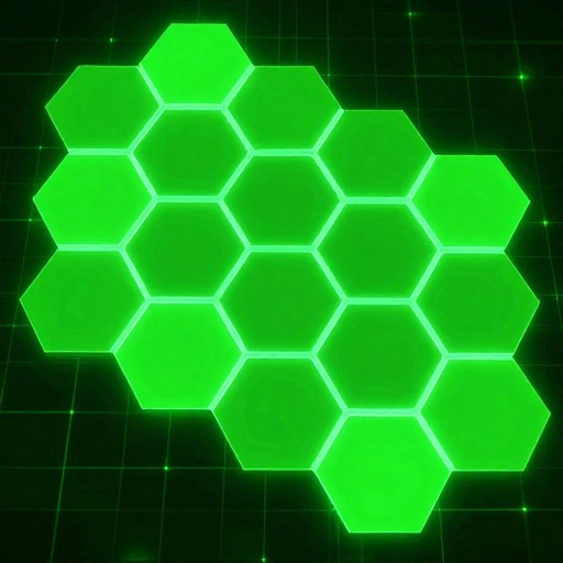 LARGE GREEN - Neon Grid
