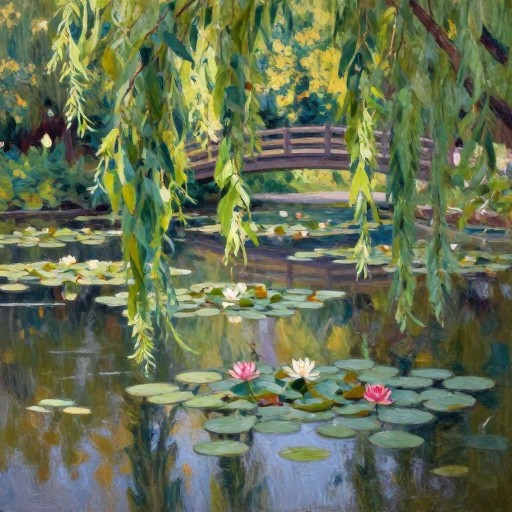 WATER LILIES - Classic Impressionist