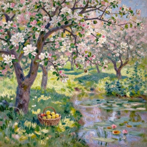 APPLE ORCHARD - Monet Water