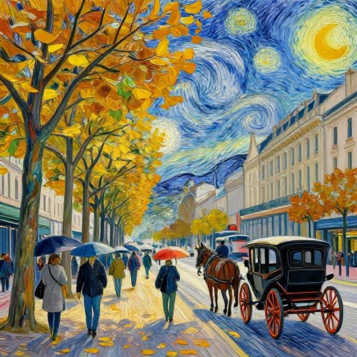 BOULEVARD PROMENADE - Van Gogh Bold