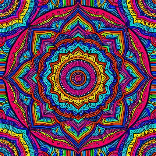 BRIGHT MANDALA - Traditional Boho