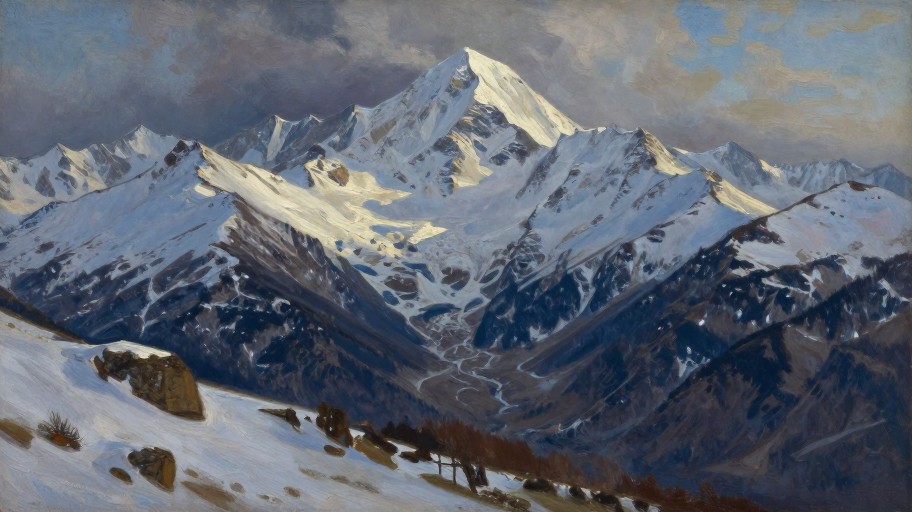 MOUNTAIN PEAKS - Painterly