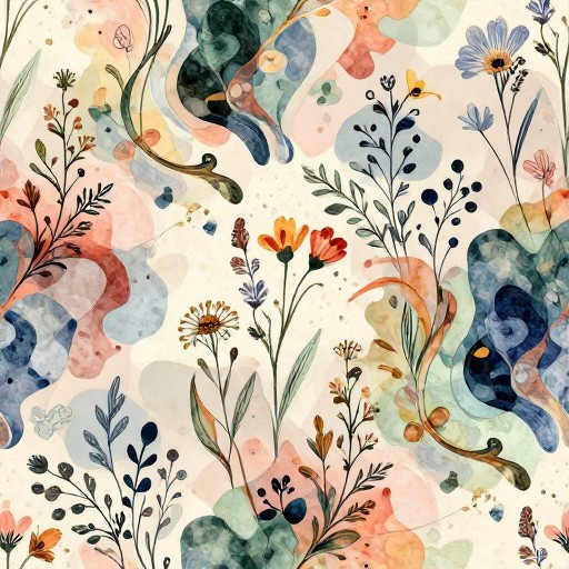 MIXED ABSTRACT - Wildflower Boho