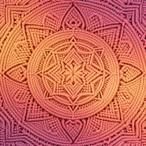SUNSET MANDALA - Macramé Texture