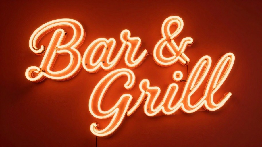 BAR & GRILL - Elegant Script