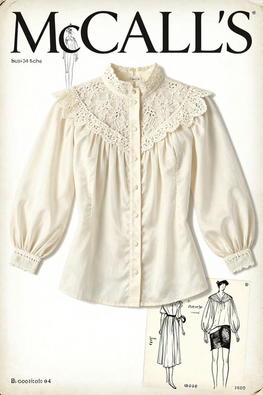 VICTORIAN BLOUSE - 1950s Pattern