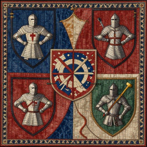 KNIGHT TAPESTRY - Heraldic