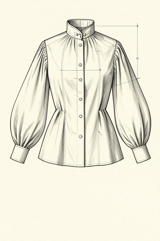 GIBSON GIRL BLOUSE - Technical Draft