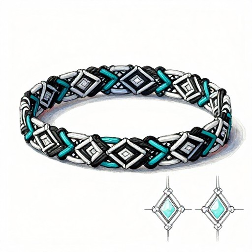 DIAMOND TRIBAL - Hand-Drawn