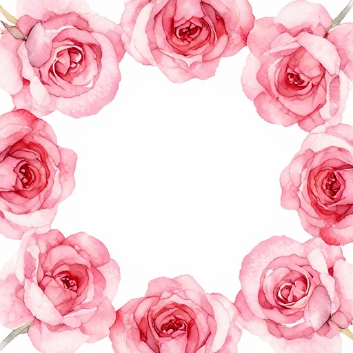 PINK BOUQUET - Watercolor