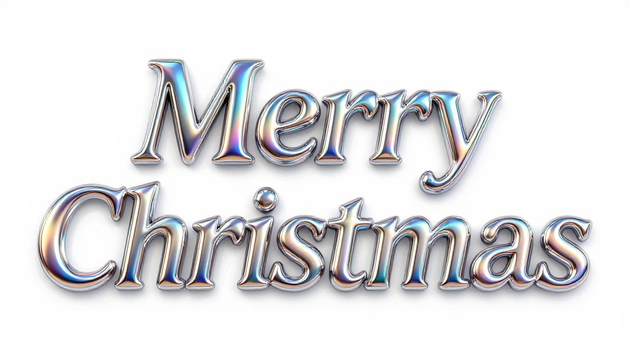 MERRY CHRISTMAS - Metallic Shine