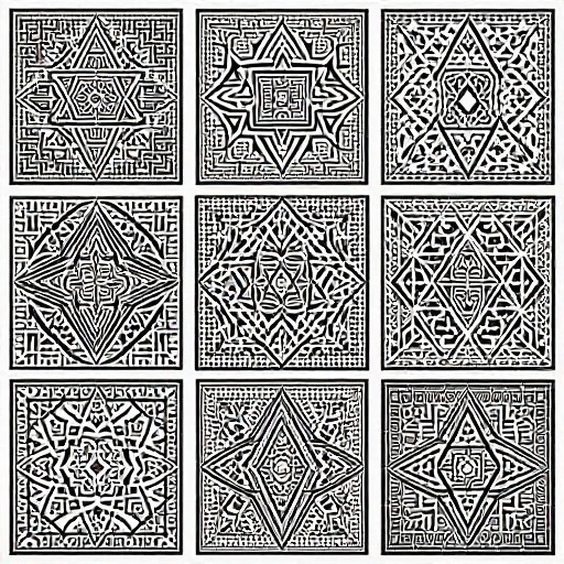 MINIMAL TRIANGLES - Islamic Tilework