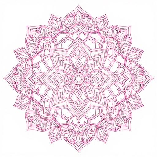 FLORAL PINK - Geometric