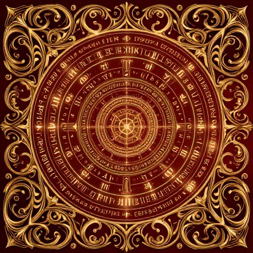 GOLDEN SCROLLWORK - Mystic Runes