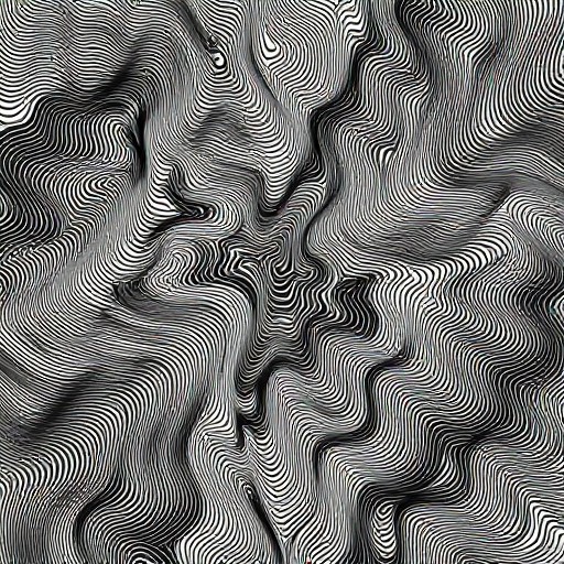 GRADIENT WAVES - Op Art