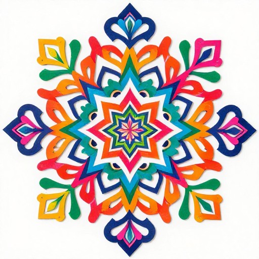COLORFUL PAPER - Mandala