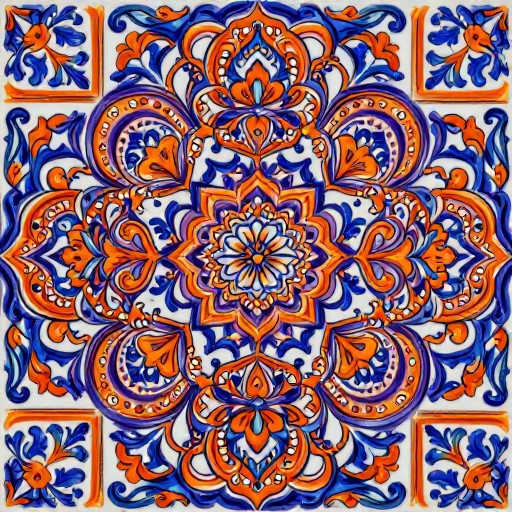 INDIAN MOTIFS - Mexican Talavera