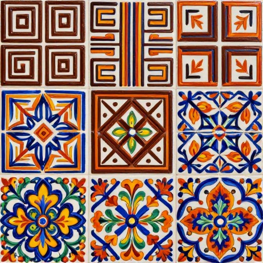 TRIBAL GEOMETRIC - Mexican Talavera