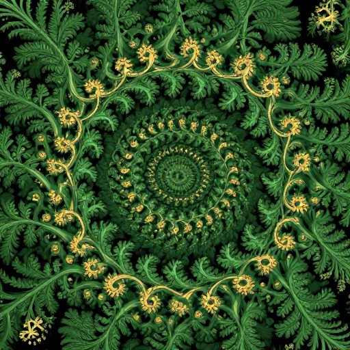 FERN SPIRALS - Sacred Geometry