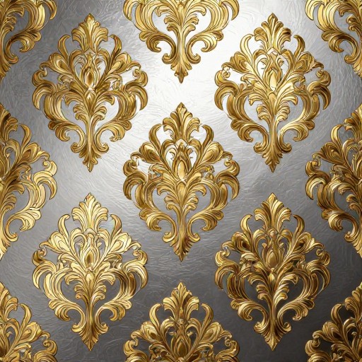 DAMASK SILVER - Ornate Gold